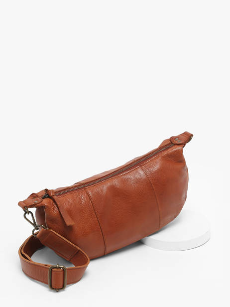 Cross Body Tas Nulla Leder Pieces Bruin nulla 17151311 ander zicht 2